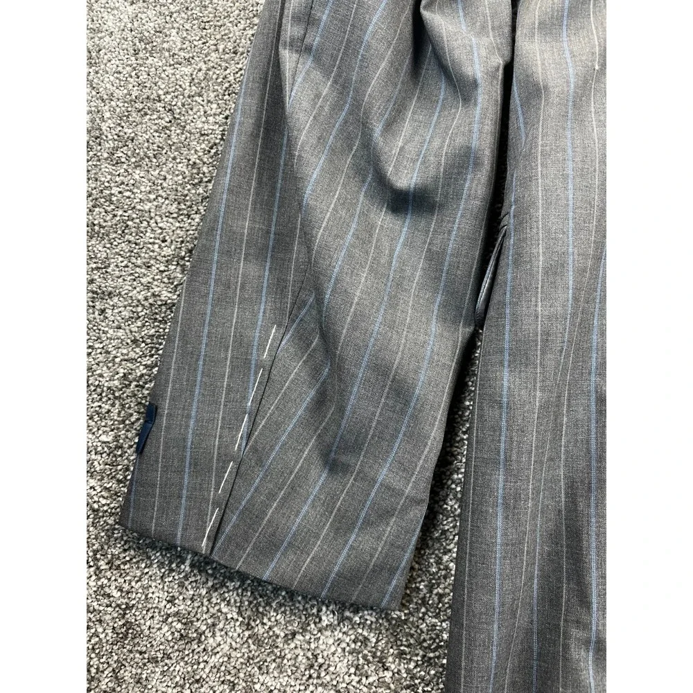 Brooks Brothers Suit 38 Regular Regent Fit Explorer Blazer Stripe‎ Gray Blue NWT